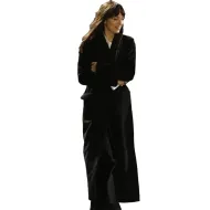 Madame Web 2024 Dakota Johnson Black Coat