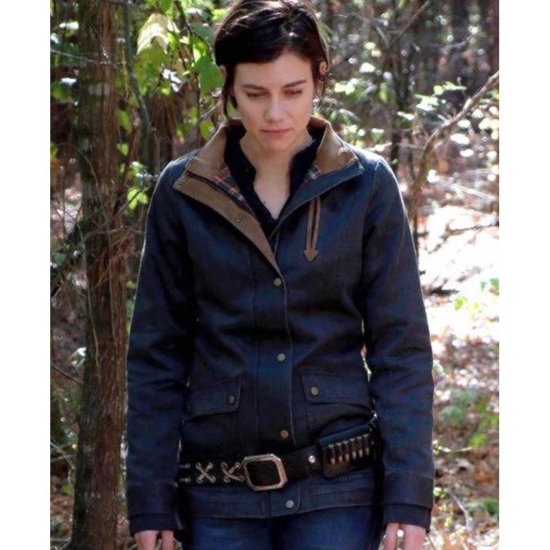 The Walking Dead Lauren Cohan Blue Jacket The Walking Dead Lauren Cohan Blue Jacket
