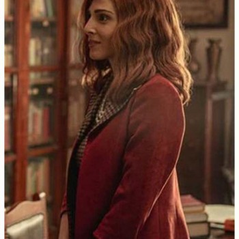 Paranormal Razane Jammal Suede Leather Jacket