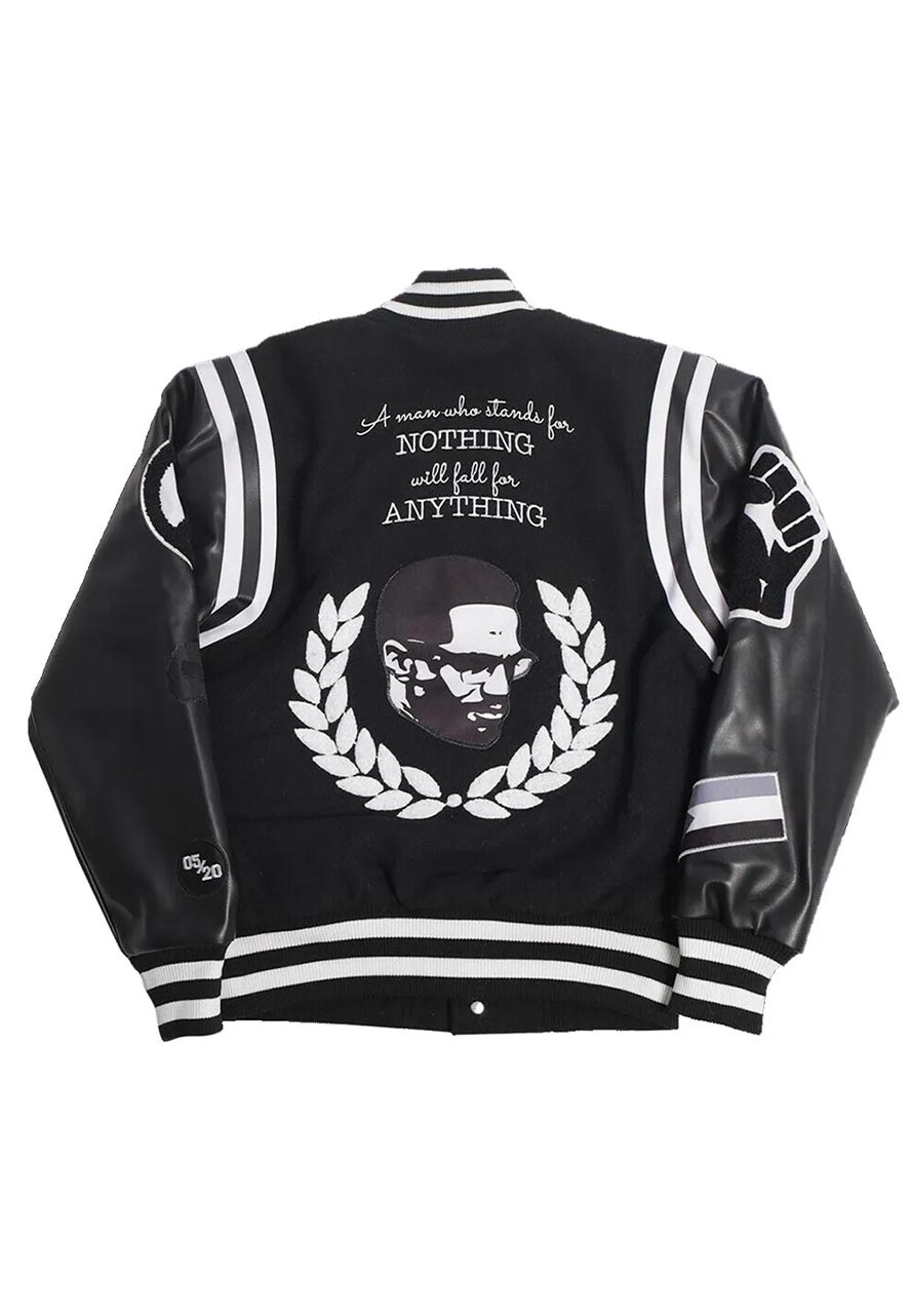 Supreme 40 Acres Malcolm X Varsity Jacket (SS25) - $588