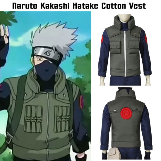 Naruto Kakashi Hatake Vest Cosplay Flak Jacket Costume