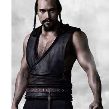 Marco Polo TV Series Byamba Leather Vest