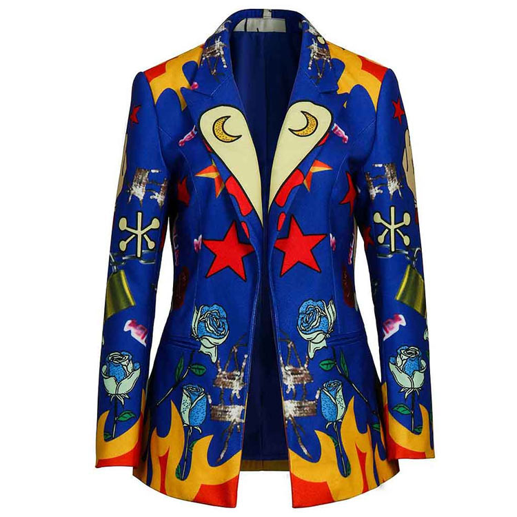 Birds of Prey Margot Robbie Blue Blazer Birds of Prey Margot Robbie Blue Blazer