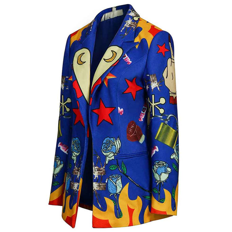Birds of Prey Margot Robbie Blue Blazer Birds of Prey Margot Robbie Blue Blazer