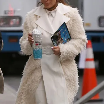 Marry Me Kat Valdez Fur White Coat