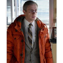 Martin Freeman Fargo Orange Jacket