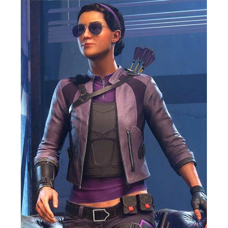 Kate Marvel's Avengers Leather Jacket Kate Marvel's Avengers Leather Jacket