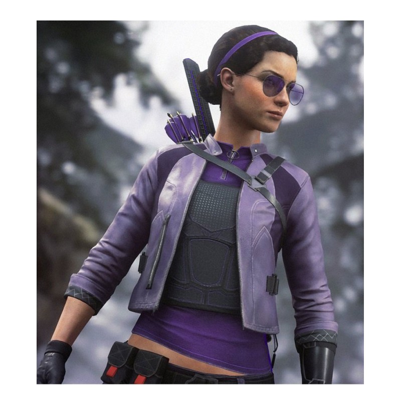 Kate Marvel's Avengers Leather Jacket Kate Marvel's Avengers Leather Jacket