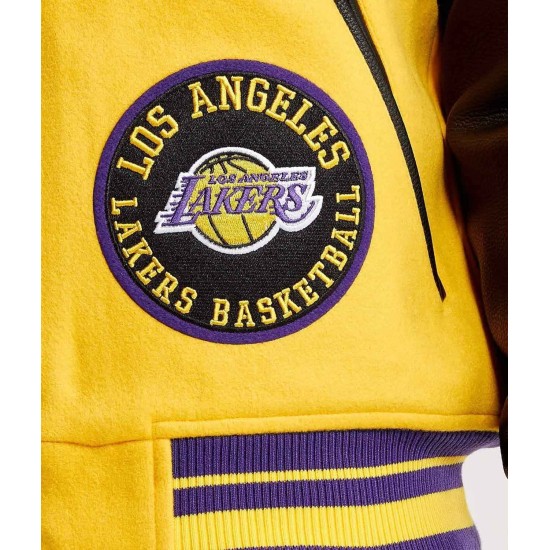 Mash Up Los Angeles Lakers Varsity Jacket