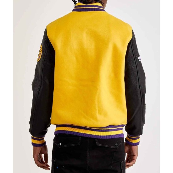 Mash Up Los Angeles Lakers Varsity Jacket