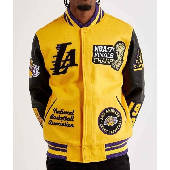 Mash Up Los Angeles Lakers Varsity Jacket