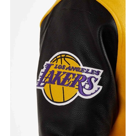 Mash Up Los Angeles Lakers Varsity Jacket