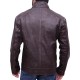 Matt Damon Jason Bourne Distressed Brown Leather Jacket