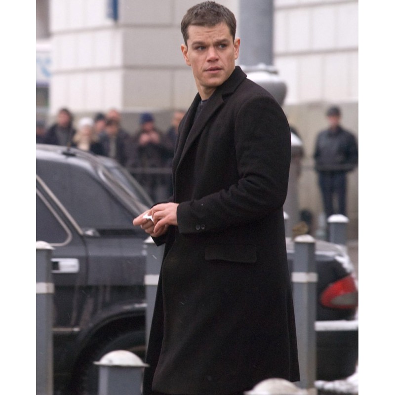 Matt Damon The Bourne Supremacy Black Coat Matt Damon The Bourne Supremacy Black Coat
