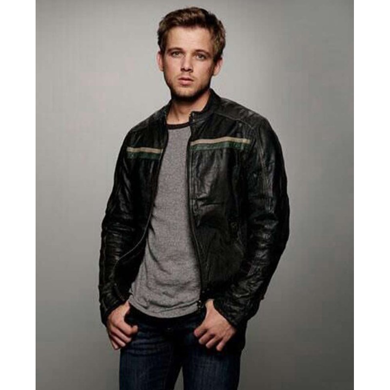 Bates Motel Max Thieriot Black Leather Jacket Bates Motel Max Thieriot Black Leather Jacket