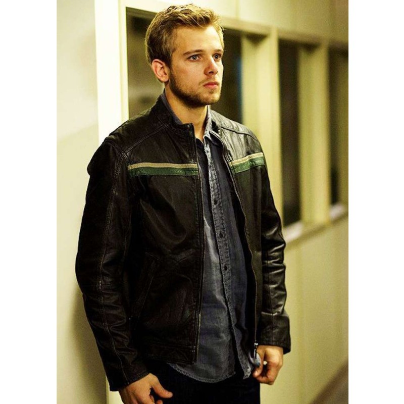 Bates Motel Max Thieriot Black Leather Jacket Bates Motel Max Thieriot Black Leather Jacket