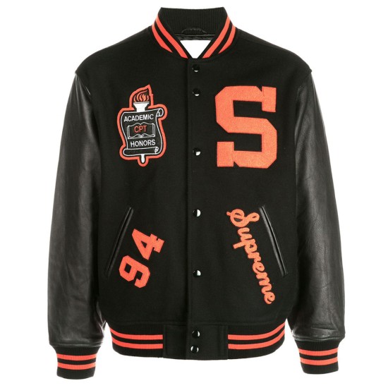 Team Motorcycle Men's Premium Varsity Letterman Jacket