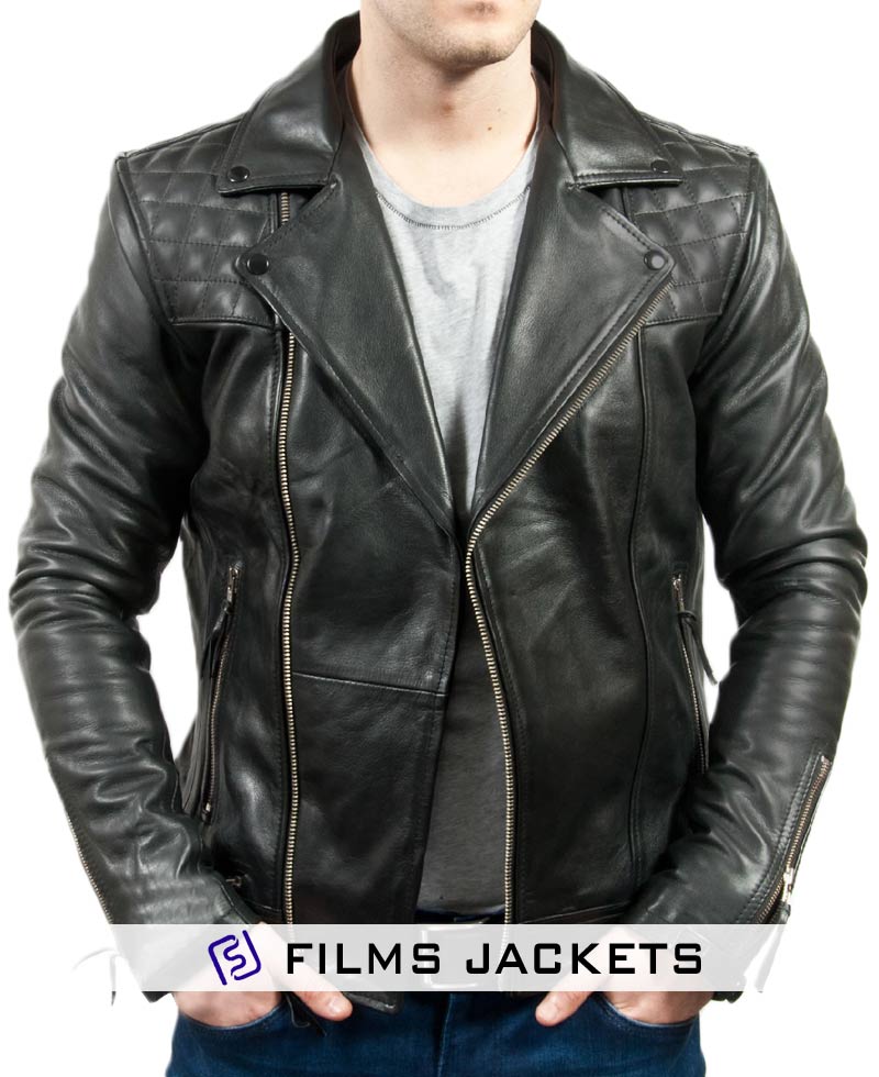 black moto jacket men's