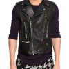 Men's Biker Style Asymmetrical Leather Vest Men's Biker Style Asymmetrical Leather Vest