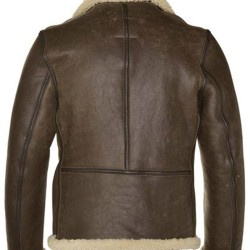 Men's B-6 Vintage Leather Sheepskin Shearling Jacket