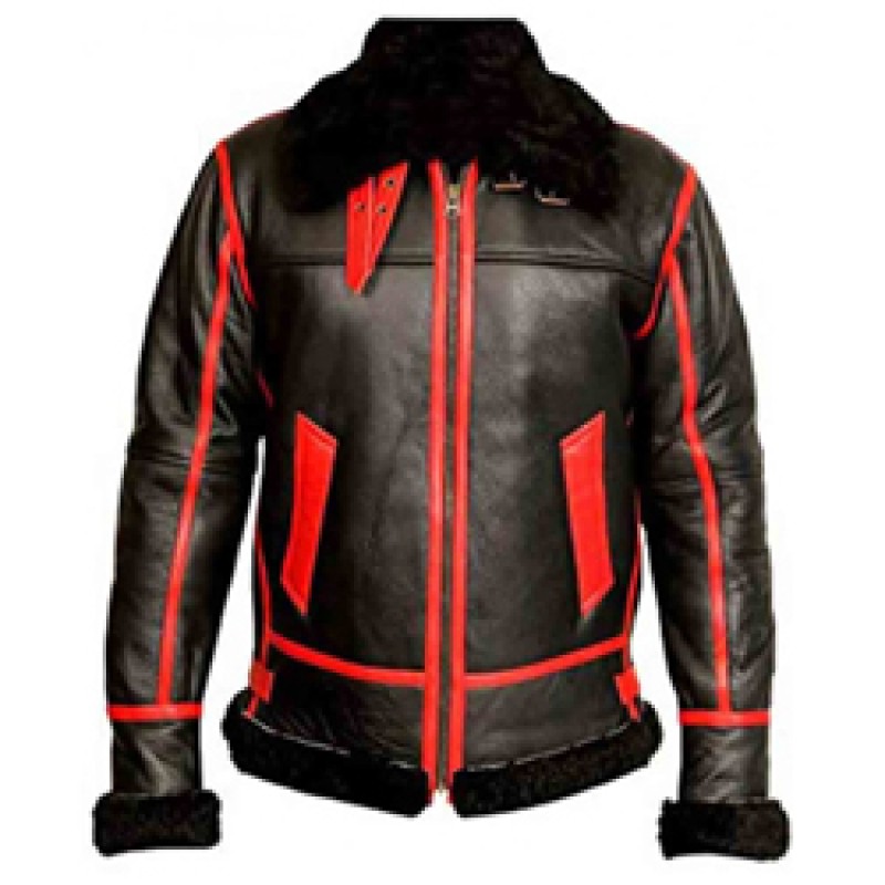 Men's B3 Pilot WW2 Black Leather Jacket Men's B3 Pilot WW2 Black Leather Jacket