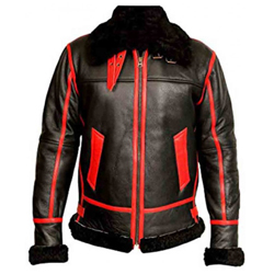 Men's B3 Pilot WW2 Black Leather Jacket Men's B3 Pilot WW2 Black Leather Jacket