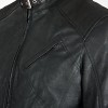 Men's Diagonal Zipper Belted Collar Leather Jacket Men's Diagonal Zipper Belted Collar Leather Jacket