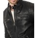 Men's Casual Diamond Quilted Shoulder Belted Collar Jacket