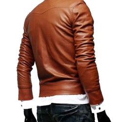 Men's Biker Slim Fit Button Front Style Jacket