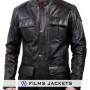 Men's Vintage Black Leather Racing Jacket
