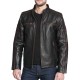 Men's Black Rivet Leather Cycle Jacket