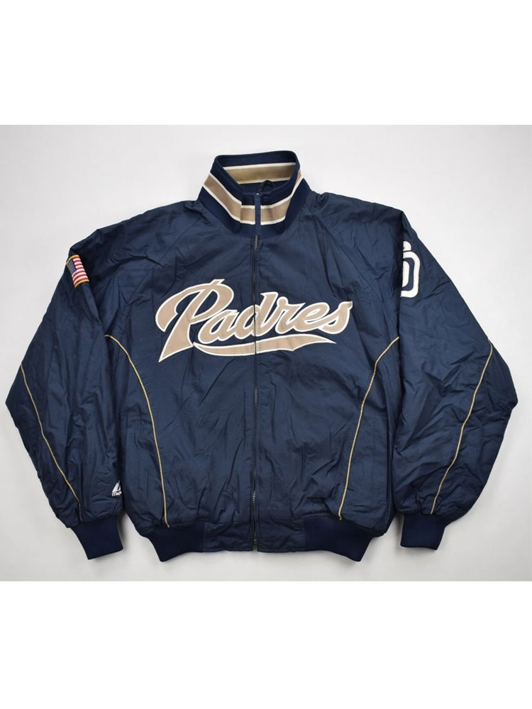 Men's Majestic San Diego Padres Satin Jacket