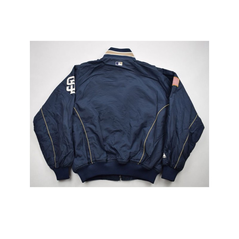 Men's Majestic San Diego Padres Satin Jacket Men's Majestic San Diego Padres Satin Jacket