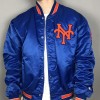 Men's New York Mets Blue Satin Jacket Men's New York Mets Blue Satin Jacket