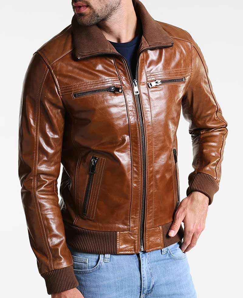 shiny bomber jacket mens