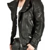 Men's Casual Stand Collar Black Leather Jacket Men's Casual Stand Collar Black Leather Jacket