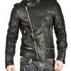 Men's Casual Stand Collar Black Leather Jacket Men's Casual Stand Collar Black Leather Jacket