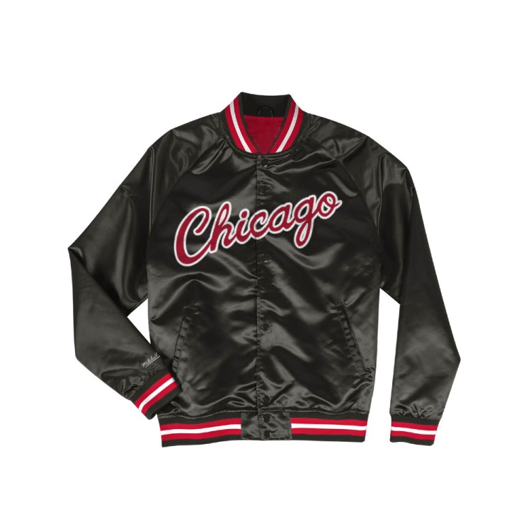 Men's Bulls Satin Bomber Jacket Men's Bulls Satin Bomber Jacket