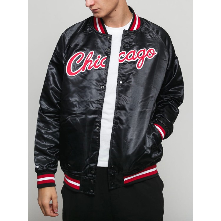 Men's Bulls Satin Bomber Jacket Men's Bulls Satin Bomber Jacket