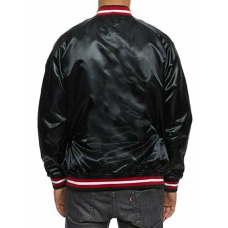 Men's Bulls Satin Bomber Jacket Men's Bulls Satin Bomber Jacket