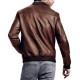 Men's Bomber Chocolate Brown Leather Jacket