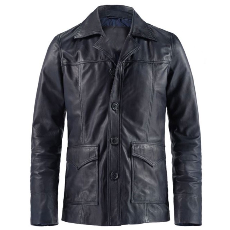 Men's Hitman Classic 70’s Leather Coat Men's Hitman Classic 70’s Leather Coat