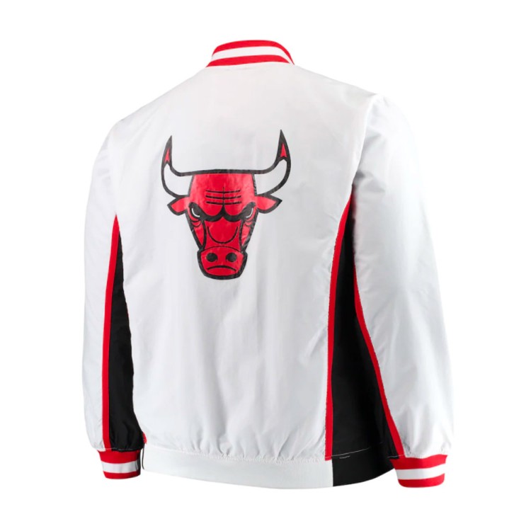 Men's Classics Chicago Bulls White Bomber Jacket Men's Classics Chicago Bulls White Bomber Jacket