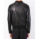 Men's Bomber Dallas Black Leather Jacket