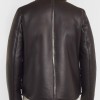 Men's Dark Brown Leather Shearling Lined Jacket