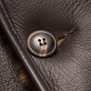 Men's Dark Brown Leather Shearling Lined Jacket Men's Dark Brown Leather Shearling Lined Jacket