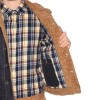 Men's Denim Shearling Shirt Style Jacket with Fur Collar Men's Denim Shearling Shirt Style Jacket with Fur Collar
