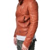 Men's Designer Lambskin Leather Mandarin Jacket Men's Designer Lambskin Leather Mandarin Jacket