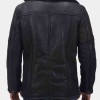 Men's Furcliff Double Face Shearling Black Leather Jacket