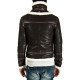 Men's Double Face Real Leather Faux Shearling Jacket